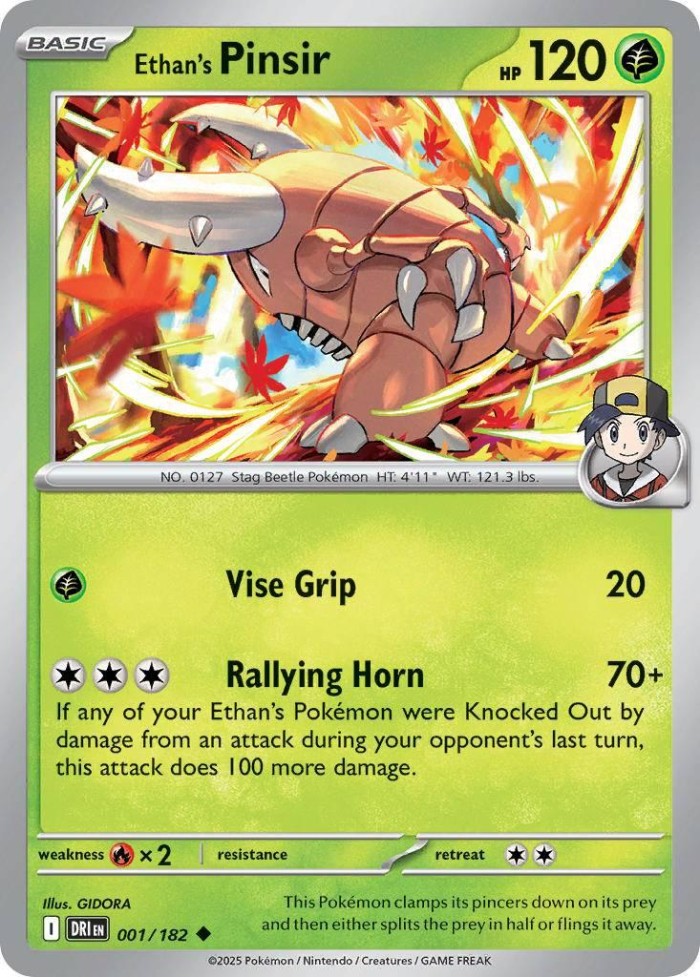 Carte Pokémon: Ethan's Pinsir [Scarabrute de Luth]