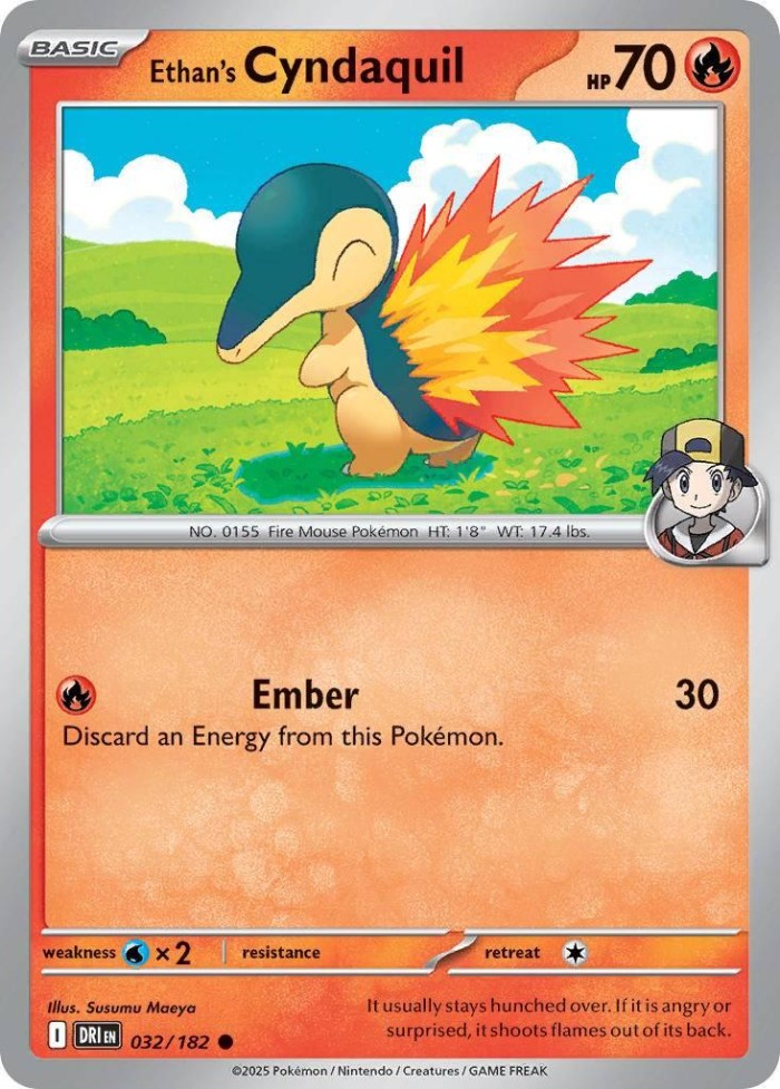 Carte Pokémon: Ethan's Cyndaquil [Héricendre de Luth]