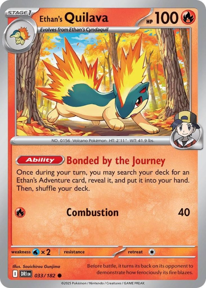 Carte Pokémon: Ethan's Quilava [Feurisson de Luth]