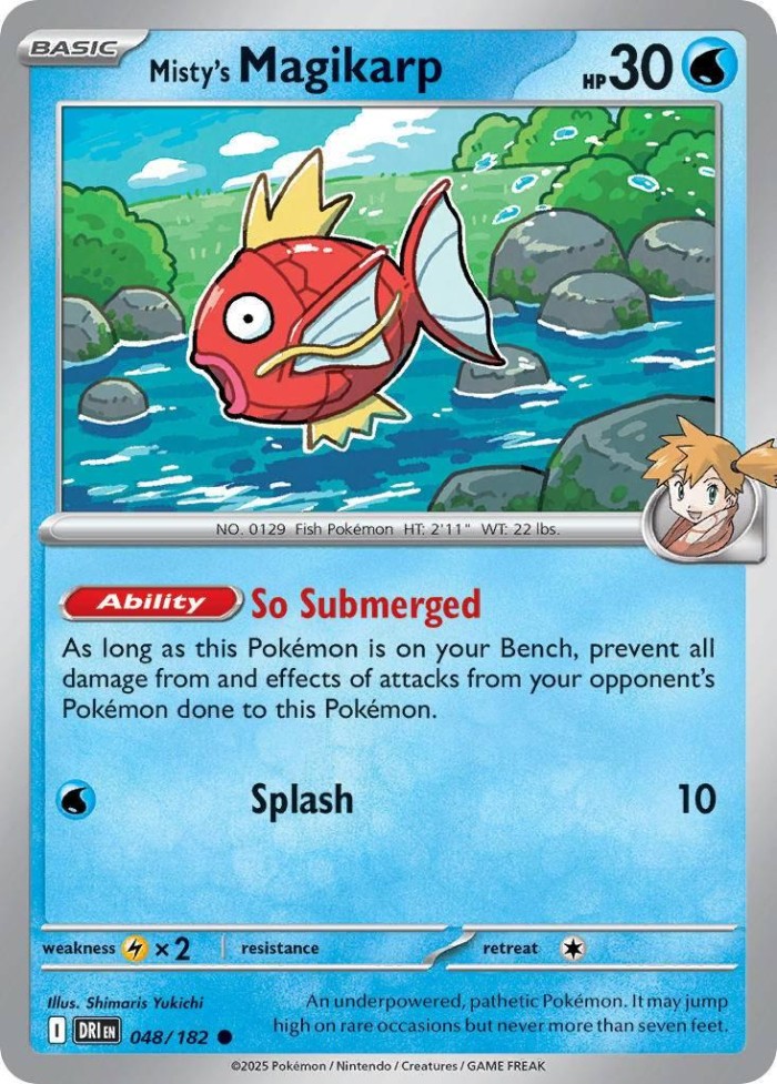 Carte Pokémon: Misty's Magikarp [Magicarpe d'Ondine]
