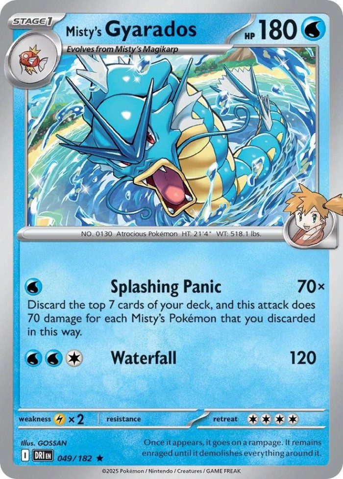 Carte Pokémon: Misty's Gyarados [Léviator d'Ondine]