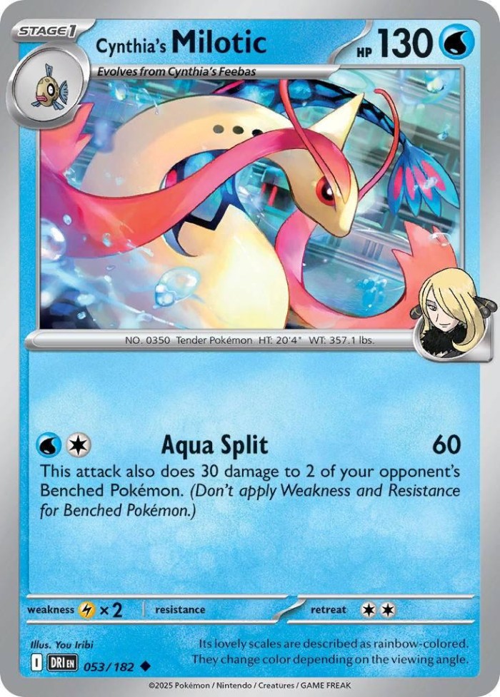 Carte Pokémon: Cynthia's Milotic [Milobellus de Cynthia]