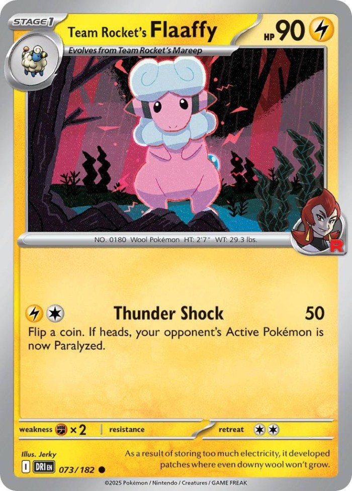 Carte Pokémon: Team Rocket's Flaaffy [Lainergie de la Team Rocket]