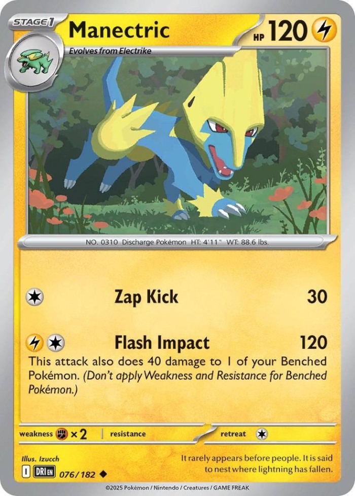 Carte Pokémon: Manectric [Élecsprint]