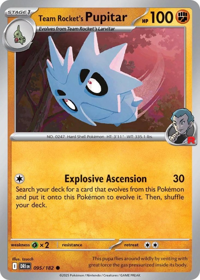 Carte Pokémon: Team Rocket's Pupitar [Ymphect de la Team Rocket]