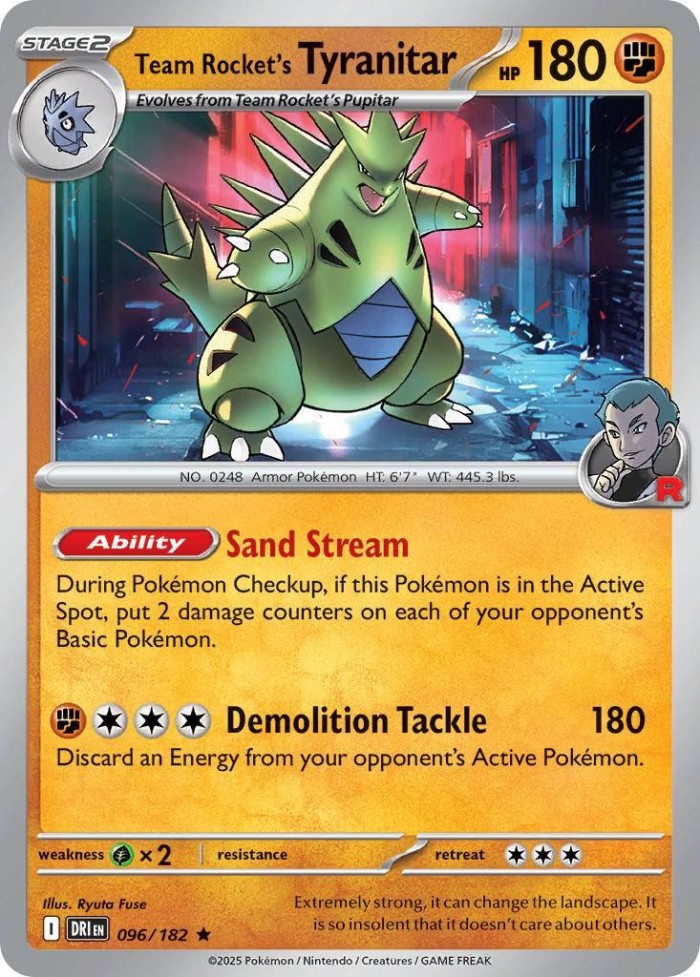 Carte Pokémon: Team Rocket's Tyranitar [Tyranocif de la Team Rocket]