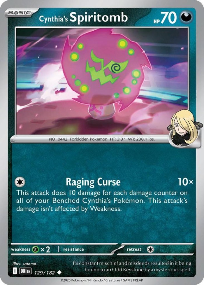 Carte Pokémon: Cynthia's Spiritomb [Spiritomb de Cynthia]