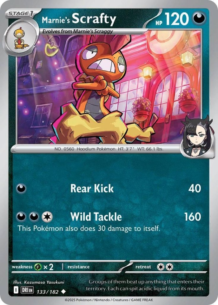 Carte Pokémon: Marnie's Scrafty [Baggaïd de Rosemary]