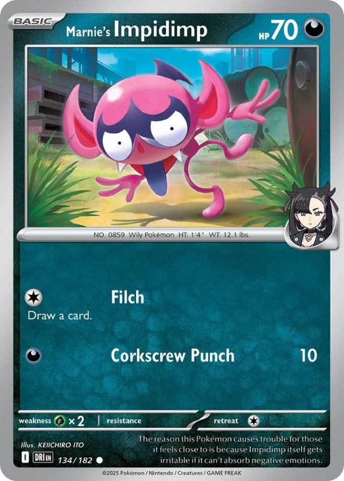 Carte Pokémon: Marnie's Impidimp [Grimalin de Rosemary]