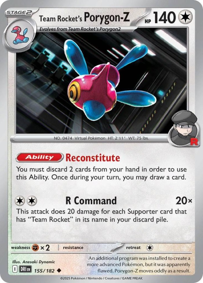 Carte Pokémon: Team Rocket's Porygon-Z [Porygon-Z de la Team Rocket]
