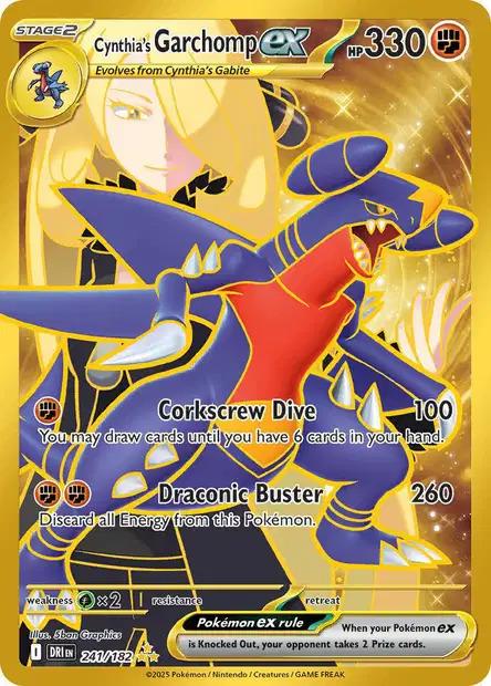 Carte Pokémon: Cynthia's Garchomp ex [Carchacrok ex de Cynthia]