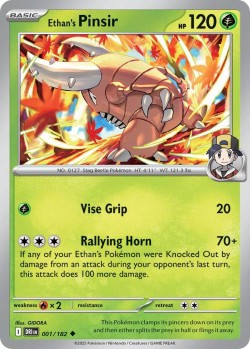 Carte Pokémon: Ethan's Pinsir