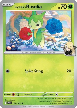 Carte Pokémon: Cynthia's Roselia
