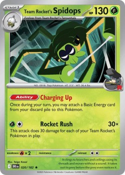 Carte Pokémon: Team Rocket's Spidops