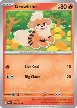 Carte Pokémon: Growlithe