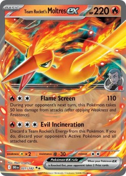 Carte Pokémon: Team Rocket's Moltres ex
