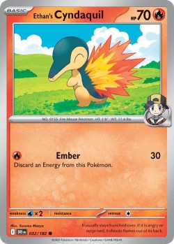 Carte Pokémon: Ethan's Cyndaquil