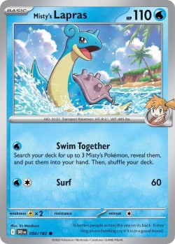 Carte Pokémon: Misty's Lapras