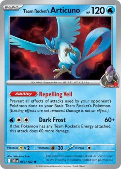 Carte Pokémon: Team Rocket's Articuno