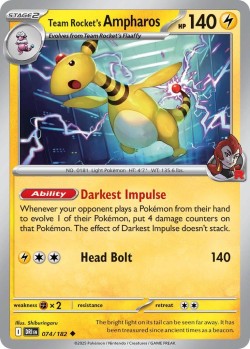Carte Pokémon: Team Rocket's Ampharos