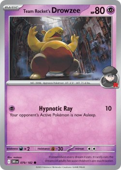 Carte Pokémon: Team Rocket's Drowzee