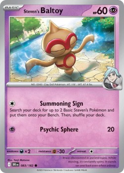 Carte Pokémon: Steven's Baltoy