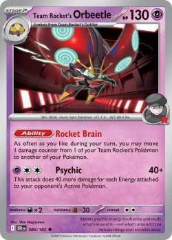 Carte Pokémon: Team Rocket's Orbeetle