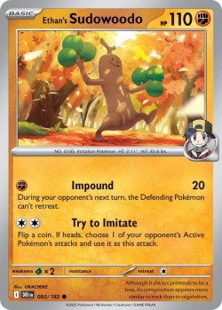 Carte Pokémon: Ethan's Sudowoodo