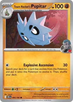 Carte Pokémon: Team Rocket's Pupitar