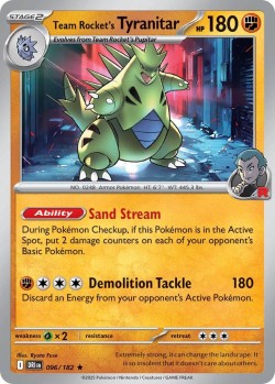 Carte Pokémon: Team Rocket's Tyranitar