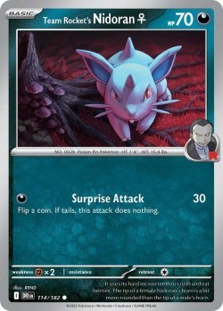 Carte Pokémon: Team Rocket's Nidoran♀