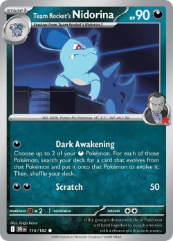 Carte Pokémon: Team Rocket's Nidorina