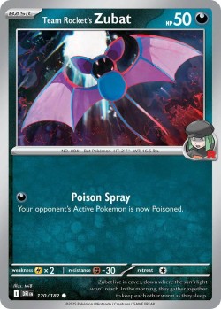 Carte Pokémon: Team Rocket's Zubat