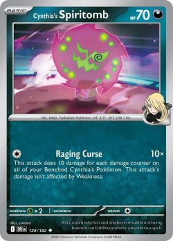 Carte Pokémon: Cynthia's Spiritomb