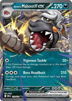 Carte Pokémon: Arven's Mabosstiff ex