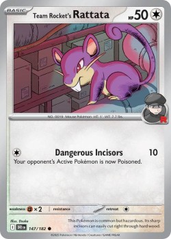 Carte Pokémon: Team Rocket's Rattata