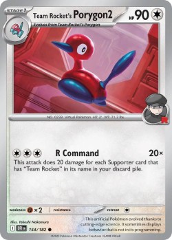 Carte Pokémon: Team Rocket's Porygon2