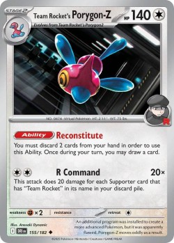 Carte Pokémon: Team Rocket's Porygon-Z