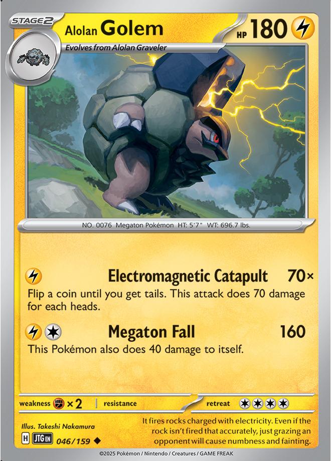 Carte Pokémon: Alolan Golem [Grolem d'Alola]