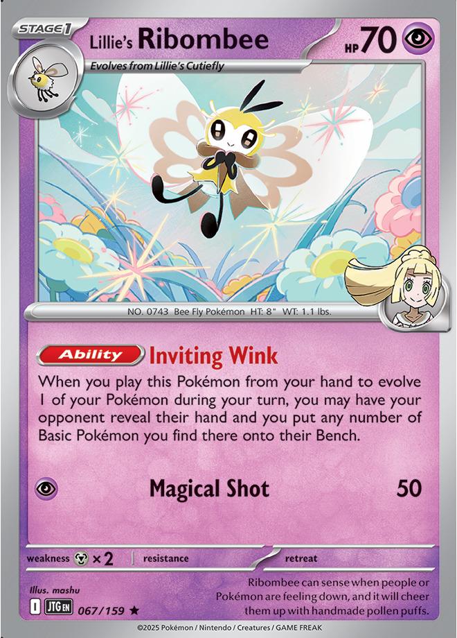 Carte Pokémon: Lillie's Ribombee [Rubombelle de Lilie]
