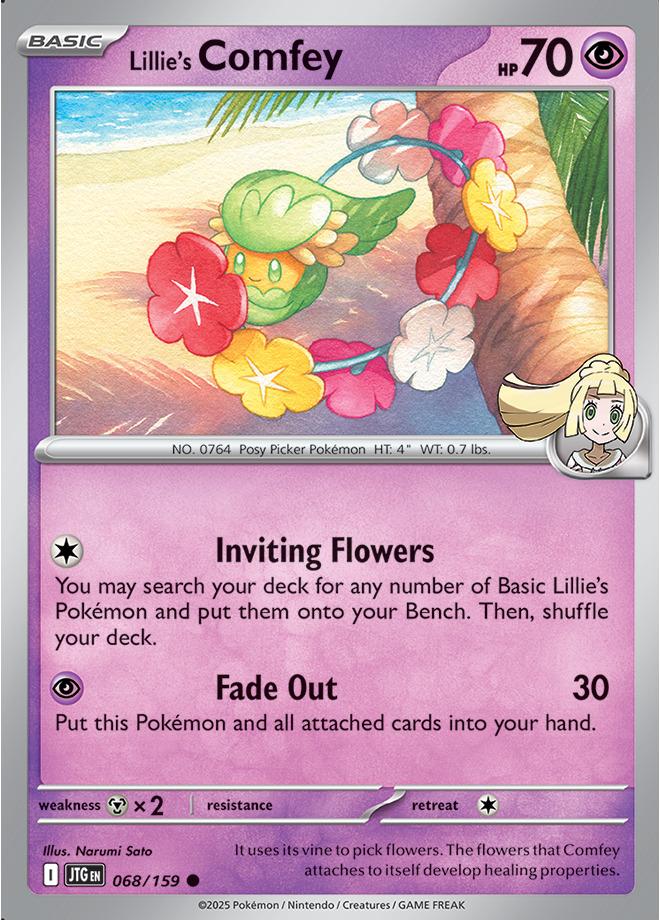 Carte Pokémon: Lillie's Comfey [Guérilande de Lilie]