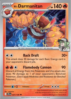 Carte Pokémon: N's Darmanitan