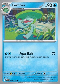 Carte Pokémon: Lombre