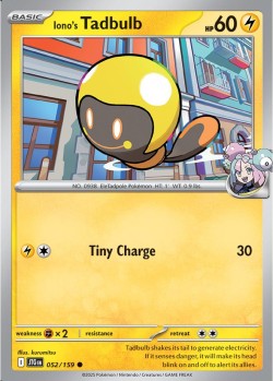 Carte Pokémon:  Iono's Tadbulb