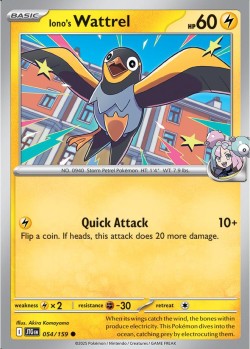 Carte Pokémon:  Iono's Wattrel