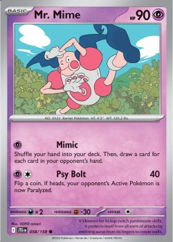 Carte Pokémon: Mr. Mime