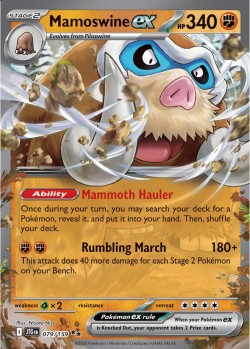 Carte Pokémon: Mamoswine ex