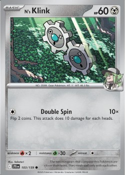 Carte Pokémon: N's Klink