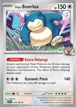 Carte Pokémon: Hop's Snorlax