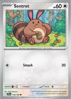 Carte Pokémon: Sentret
